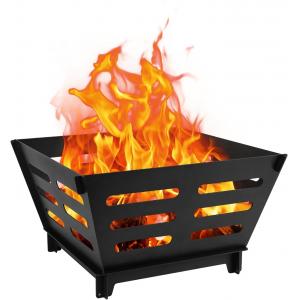 China 17 Portable Fire Pit Outdoor Collapsible Wood Burning Fire Pit for Camping Bonfire Backyard Garden Picnic Patio supplier