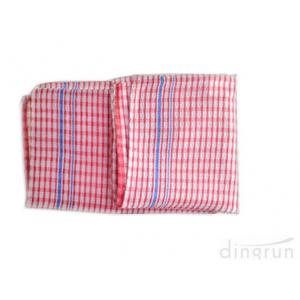 Personalized Plaid Woven Kitchen Tea Towels With Terry Loop Different Color