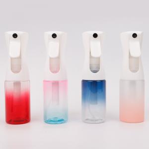 China Hairdressing Fine Mist Spray Bottle Plastic Ultra Misting Continuous 200ml 6.76oz Gradient supplier