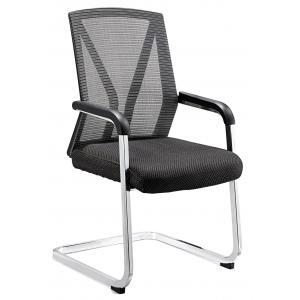 Fireproof Nice Office Meeting Chairs For Secretary Metal Foot Long Using Life