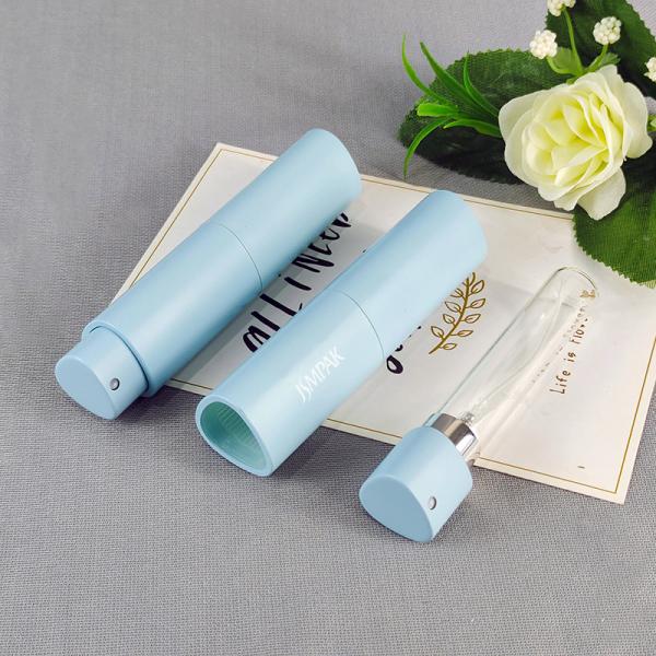 Wholesale Triangle Shape 8ml Twist up Refillable Plastic Atomizer Mini Travel Glass Perfume Spray Bottle