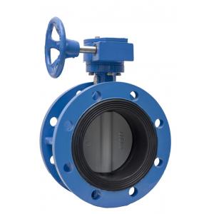 Flanged Concentric Rubber Lined Butterfly Valve DN50