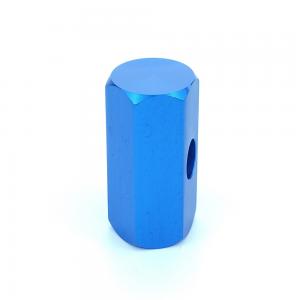 China Customized Blue Powder Coating Machining Threaded Connection Sleeve in High Demand supplier