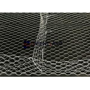 Geo Wire Gabion Wall  Baskets Double Twisted Hexagonal Type For Coastal Defence