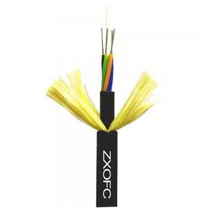 China Overhead 12 24 144 Core Fiber Optic Cable G652D With Double Jacket supplier