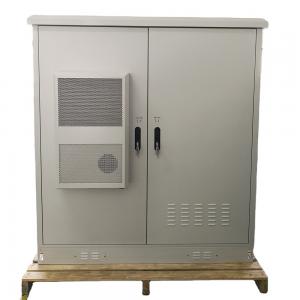 Powder Coating Two Room UPS Telecom Battery Cabinet IP67 With MPPT Solar Inverter