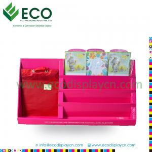 China Tabletop Greeting Card Display, Multi Tier Cardboard Gift Card Counter Display supplier