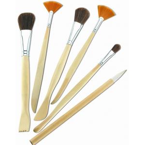 China Synthetic &amp; Wool &amp; Mixture Hair Artist Painting Brushes Set Aluminium Ferrule Handle wholesale