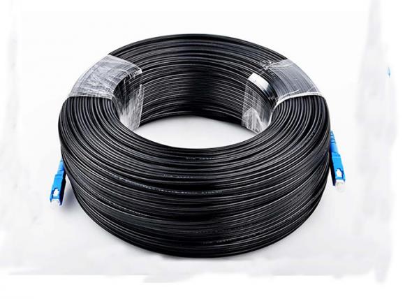 SC SC Simplex G657A1 /G657A2 Fiber Optic Flexible Drop Cables PVC / LSZH Indoor