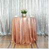 China Customized Size Cheap Sequin Fabric Elegant Round Tablecloth wholesale