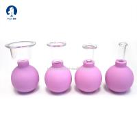 4 Pcs Cup Face Cupping Anti Cellulite Rubber Head Glasses Jar Vacuum Cupping Set Cans Body Face Massager Cellulite