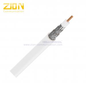 China Non-Plenum RG59 Tri. Shield  Coaxial Cable 20 AWG CCS with CM Rated PVC supplier