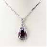 China 925 Silver Jewelry 9mmx11mm Amethyat Cubic Zircon Pendant(PSJ0406) wholesale