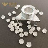 China Round Synthetic Diamond White Color VVS VS Purity HPHT Lab Grown Diamonds Rough on sale