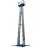 China 14M 300Kg Loading Capacity Motorized Aluminum Aerial Work Platform With Quadruple Mast wholesale