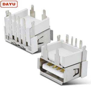 China 4P USB de ángulo recto un conector hembra con datos + función de carga supplier
