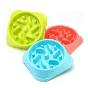 China Non Skid Slow Feeder Dog Bowl , Slow Eating Cat Bowl Anti - Tumble Size 20 * 4.7cm supplier