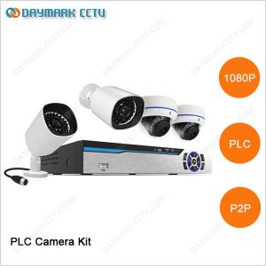 PLC NVR kit HD network 4ch 1080p business security camera systems