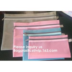 A4 Office File Folder Zip Lock Mesh Color Package Clear PVC Document Bag,File Folder Mesh Document Bag Clear Bag Button