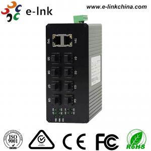 China Unmanaged Optical Industrial Ethernet Switches 8 port 1000Base-FX SFP + 2 port 10/100/1000Base-TX wholesale