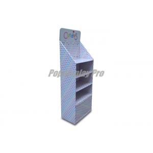 China Floor Standing Point Of Sale Cardboard Displays 3 Flat Shelves For Candies supplier