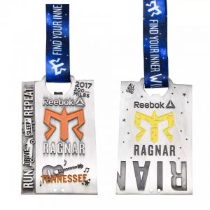 ISO9001 Metal Custom Logo Medals Wearproof Polished Running Ironman Triathlon Medal