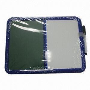 China Plastic Frame Combination Board (Chalk Board and Whiteboard) with Marker Pen on sale 