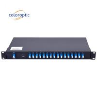 China 24 Channel DWDM Passive Optical Multiplexer / Demultiplexer 1RU Rack on sale