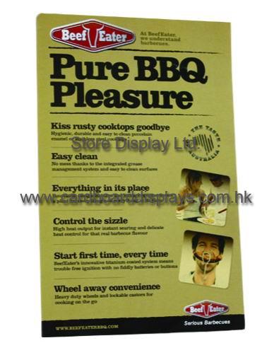 Cardboard pop recyclable durable Standee Display assemble to improve efficiency