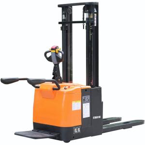 China Full Electric Pallet Stacker Stand on Type with Ce Approved and ISO SGS Standard supplier