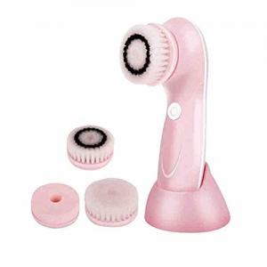 Facial Cleansing Brush,USB Rechargeable Facial Brush,Electric Rotating Face Scrubbing, 3 in 1 Brush Heads