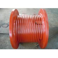 China LBS Multifunctional 160KN Rope Winch Drum , Metal Winch Drum Red Color For Mining on sale