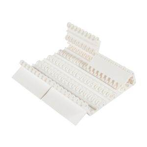 Cinturão motorizado por cadeia de material POM de plástico modular OEM para linha de processamento de alimentos