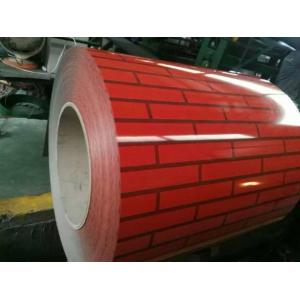 China Brick Grain Wall Panel Coated 0.15mm Galvanized Steel Coil Dx52d Dx53d supplier