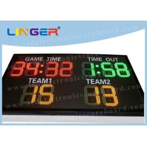 China Customized LED Electronic Scoreboard Outdoor Iron / Steel / Aluminum Frame supplier