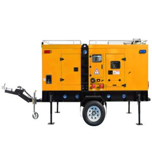 China Diesel Engine Pump Set 2 Wheel Dry Priming Pump Firefighting Diesel Powered Water Pump wholesale