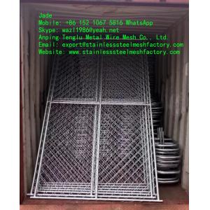 Galvanized Chain Link Fence/Temporary Fence, Zinc Layer and Metal Wire Bond Very Well