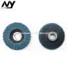 China Blue 4 Inch Mini Flap Disc , 180 Grit Grit Flap Wheel Round Shape Rust Removing wholesale