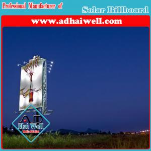 Solar System for Adverbillboard Billboard Structure with LED Spot Lighting Solar Controler