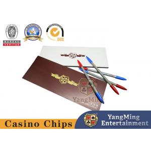 Customizable Baccarat Gambling Systems Casino Table Game Record Paper