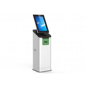 China Freestanding Self Service Kiosk Touchscreen With Passport Reader For Airport supplier