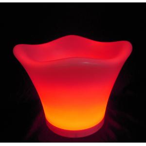 China Small outdoor red color changing LED ICE BUCKET with remote control for birthday parties supplier