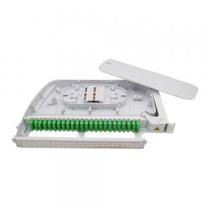 China Rack Mounted 19 Rotary 24 Port ODF Fiber Optic Patch Panel supplier