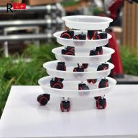 China 30cm 4 Rollers Movable Oem Plastic Flower Pot Base on sale
