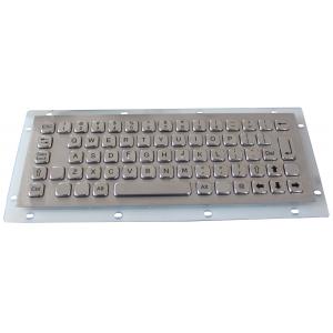 Professional IP65 vandal resistant stainless steel metallic keyboard waterproof