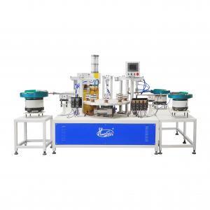 Full Automatic Rotary Table Spot Welding Machine For Capacitor Cap
