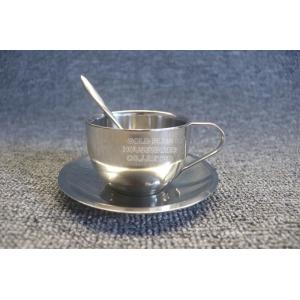 Espresso Coffee 180ml Classical Silver Bone China Coffee Cups And Saucers