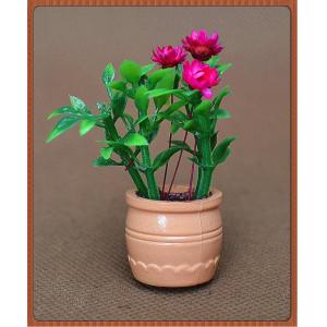 China model potted plant---decoration flower,artificial pot,1:25 plot,3CM potted plant supplier