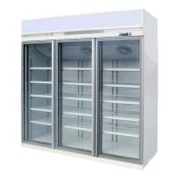 China R290 Refrigerant Commercial Upright Freezer 3 Glass Door For Frozen Foods Ice Cream on sale