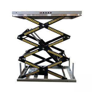 1000kg Electric Scissor Lift Tables Platform 1300mmx820mm  Max Height 1780mm